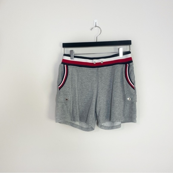 [Tommy Hilfiger] Women's Blue, Red, White & Gray 90s Vintage Knit Lounge Shorts - Picture 1 of 8